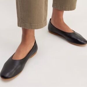 Everlane Black Leather Flats